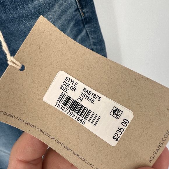 AG Jeans Adriano Goldschmied NWT Mari High Rise Slim Straight Denim Jeans // 24 - Picture 7 of 13
